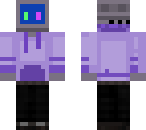 purple hoodie blue screen computer