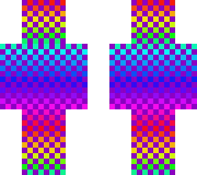 rainbow checkered purple