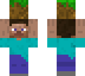 steve carrying dirt block
