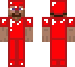 steve with red amor