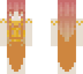 sun maiden with ombre hair and sun dress