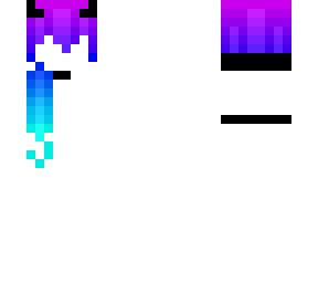 alex hair base/ purple and blue hair