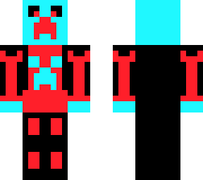blue creeper in red