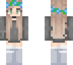 cute girl with flower crown