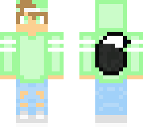 cute green wolf boy