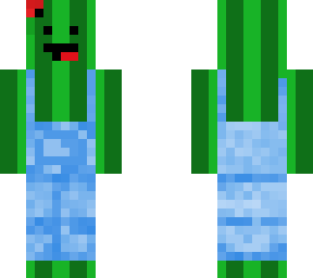 cute melon guy in overalls
