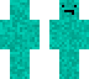 cyan guy with dope mouth