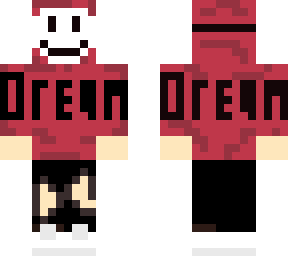 dream showing off his merch