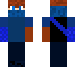 fire blue and red man