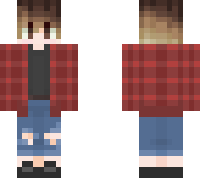 flannel & ripped jeans