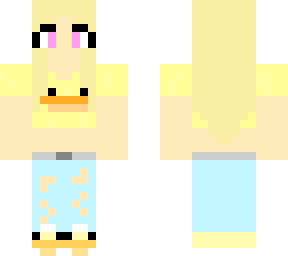 girl in duck outfit(blonde)