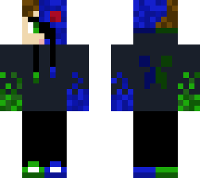 green and blue creeper boy