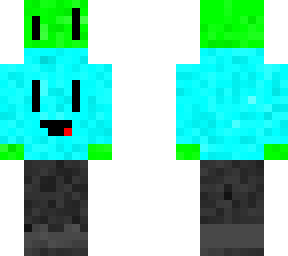 green man with hoddie with smile but skinny