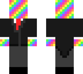 rainbow in suit