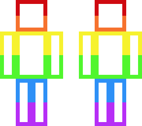 rainbow outline