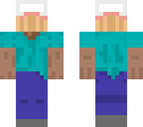 steve with a cake head