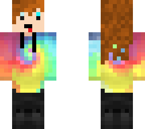 tye dye sweater girl
