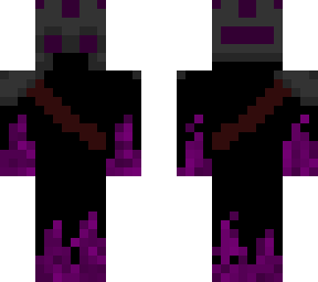 armoured purple fire demon