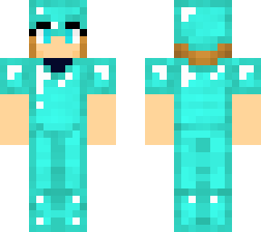 blonde in diamond armor (prank)