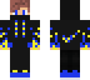 blue and yellow nike hoodie boy