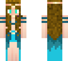 blue fade princess dress