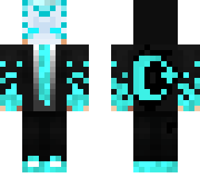 Blue Kitsune Boy | Minecraft Skin
