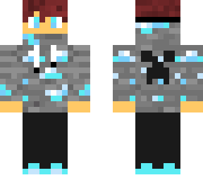 boy with diamond ore hoodie