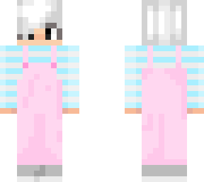 boy with pink overalls