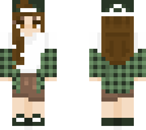 brunette in green flannel- *not originallly mine*