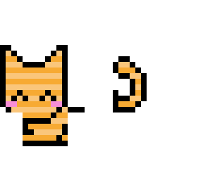 cat pixel art