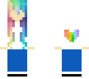 cute rainbow girl (fixed and upgraded + new headphones)
