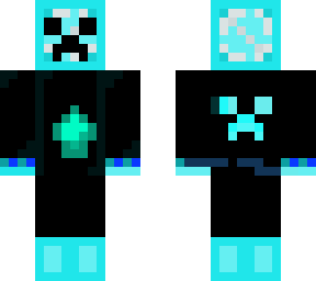 diamond  creeper with  creeper hoodie
