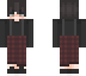 edit of female w flannel pants