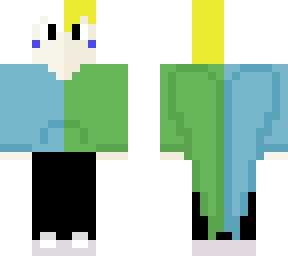 half and half budgie as a human