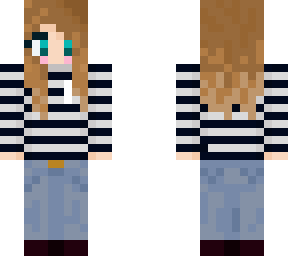 kat - striped hoodie