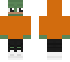 pepe the frog hoodie orange