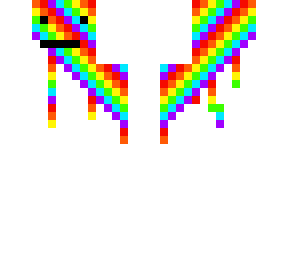 rainvow blank face