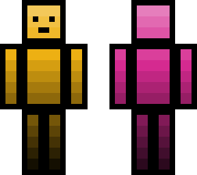 simple pink and simple yellow