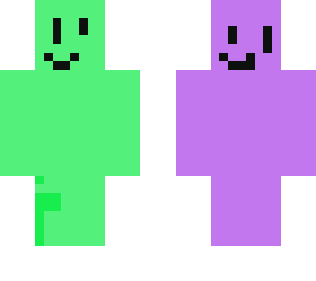 this is made by noob kid 11 green gang or purple gang tiny version