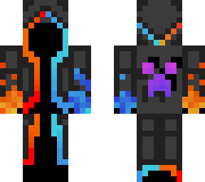 water and lava wizard but no eyes