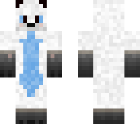 white fox with blue chest