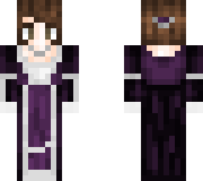 acelina latimer's dark purple gown