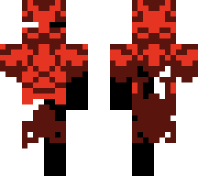 back and white dead enderman