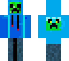 blue hoodie creeper
