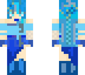 blue nature girl