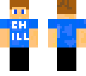 chill blue t shirt guy