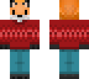 fox in sweater