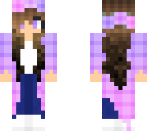girl purple and pink flannel jacket with flowers