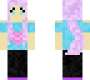 girl with purple hair
