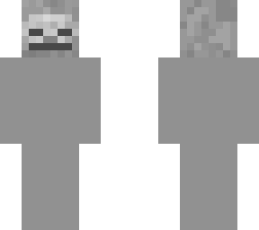 Half skeleton | Minecraft Skin